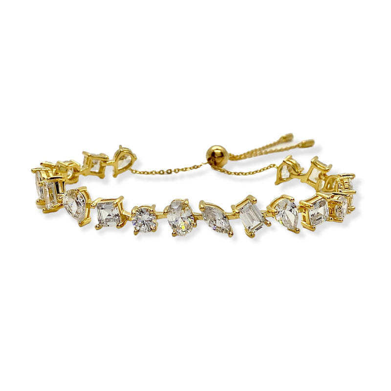 Adjustable Multishape Bracelet - Gold